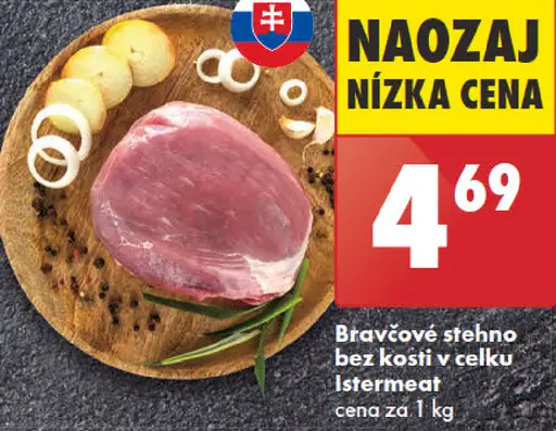 Istremeat Bravčové stehno bez kosti v celku