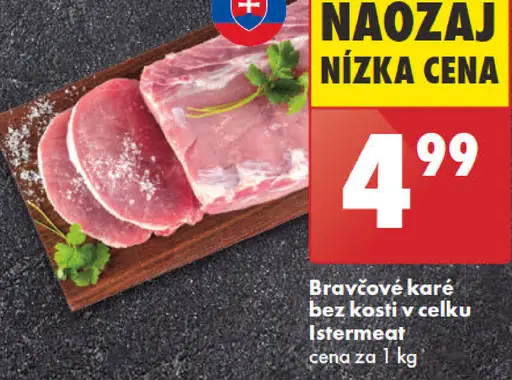 Istremeat Bravčové karé bez kosti v celku