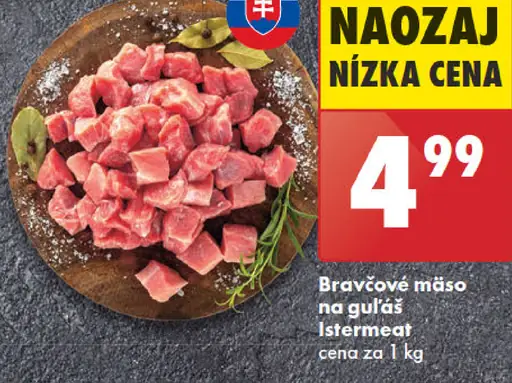 Istremeat Bravčové mäso na guláš