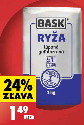 Bask ryža guľatozrnná