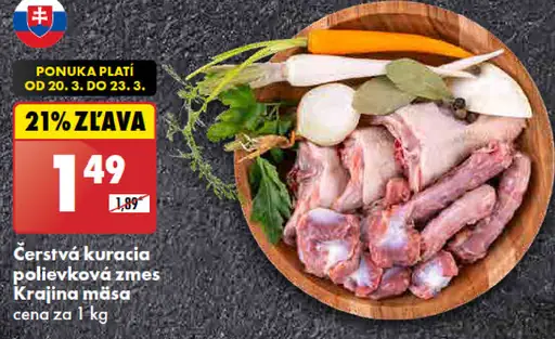 Krajina mäsa Čerstvá kuracia polievková zmes