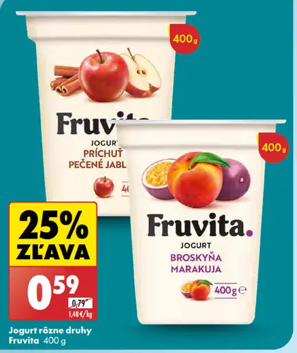 Fruvita jogurt rôzne druhy