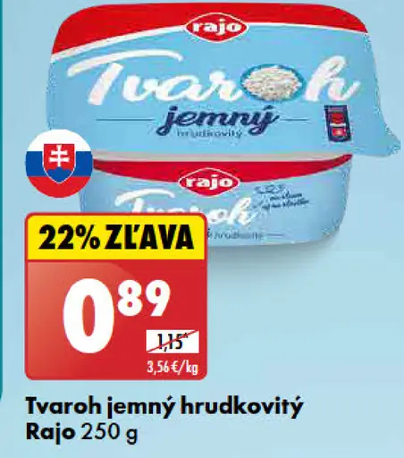 Rajo Jemný hrudkovitý tvaroh