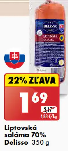 Delisso Liptovská saláma 70%