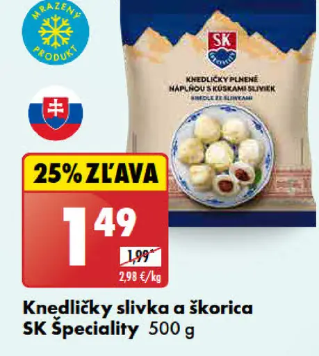 SK Špeciality Knedličky slivka a škorica