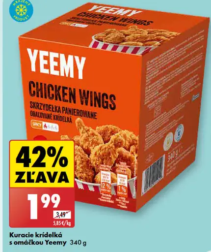 Yeemy Kuracie krídelká s omáčkou