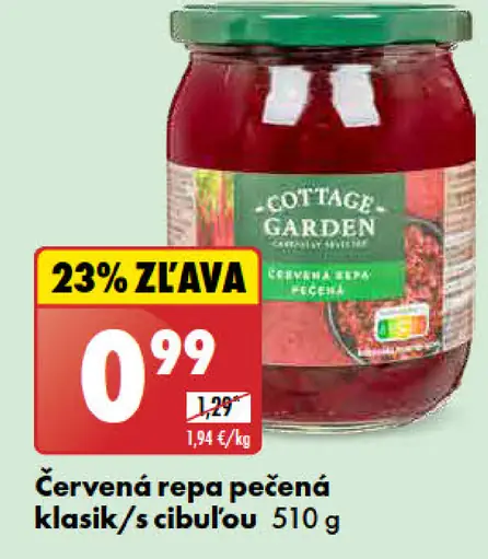 Cottage Garden Červená repa pečená klasik/s cibuľou