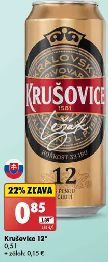 Krušovice plechovka