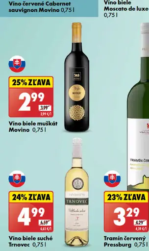Víno biele Moscato de luxe