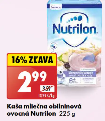 Nutrilon Kaša mliečna obilninová ovocná