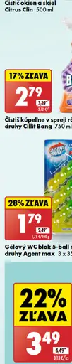 Cillit Bang Čistič kúpeľne v spreji