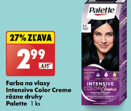 Palette Intensive Color Creme farba na vlasy trblietavý nugát 7-65