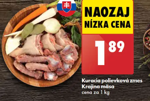 Krajina mäsa Kuracia polievková zmes
