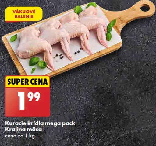 Krajina mäsa Kuracie krídla mega pack