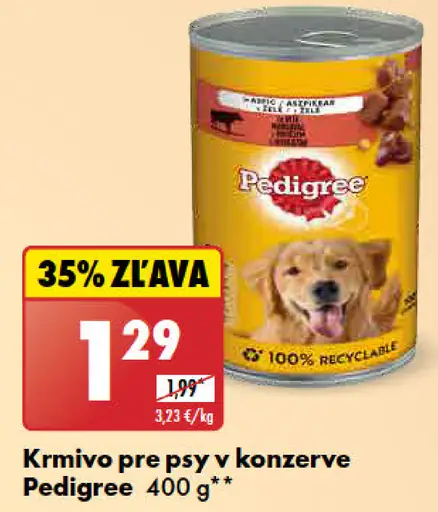Pedigree Krmivo pre psy v konzerve