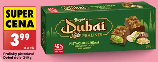 Dubai pralinky pistáciové