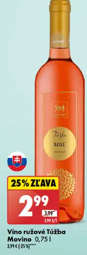 Movino Vino ružové Túžba
