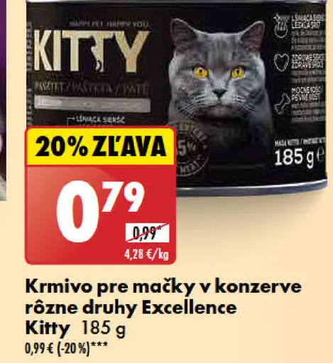 Kitty Krmivo pre mačky v konzervy