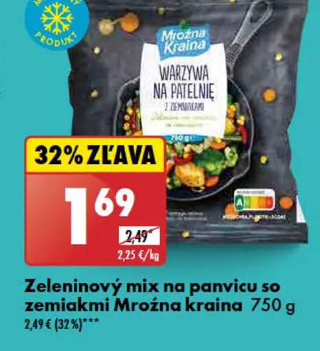 Mrożna kraina Zeleninový mix na panvicu so zemiakmi