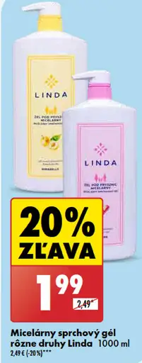Linda micelárny sprchový gél