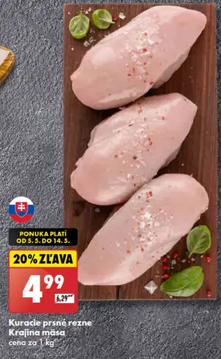 Krajina mäsa Kuracie prsn&eacute; rezy