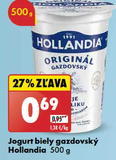 Hollandia Jogurt biely gazdovský