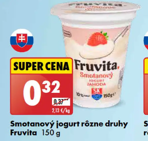 Fruvita Smotanový jogurt