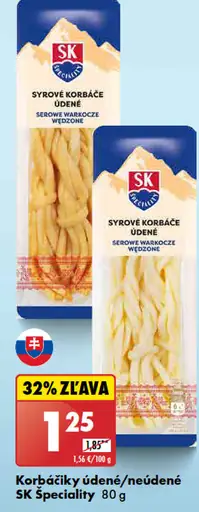 SK Špeciality Syr korbáčiky údené/neúdené