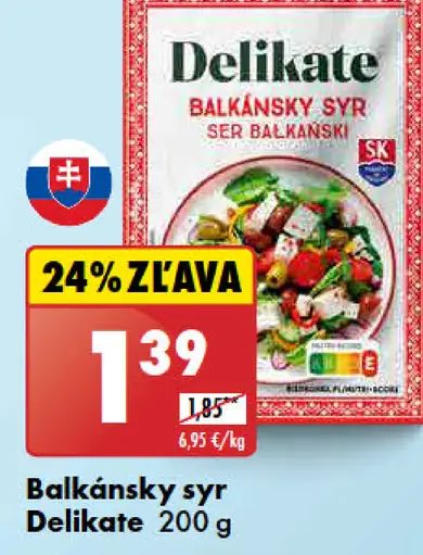 Delikate Balkánsky syr