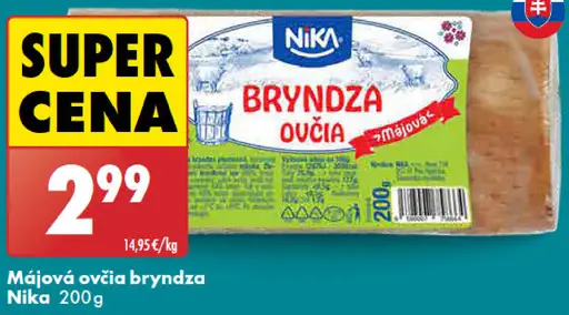 Nika Májová ovčia bryndza