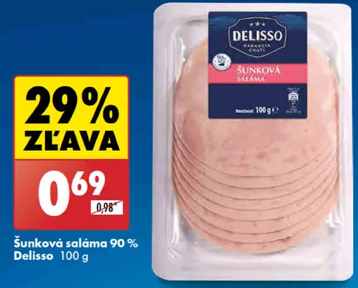 Delisso Šunková saláma 90%