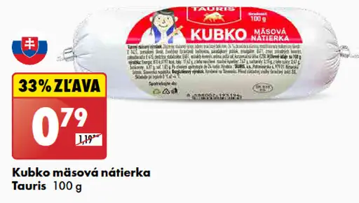 Tauris Kubko mäsová nátierka