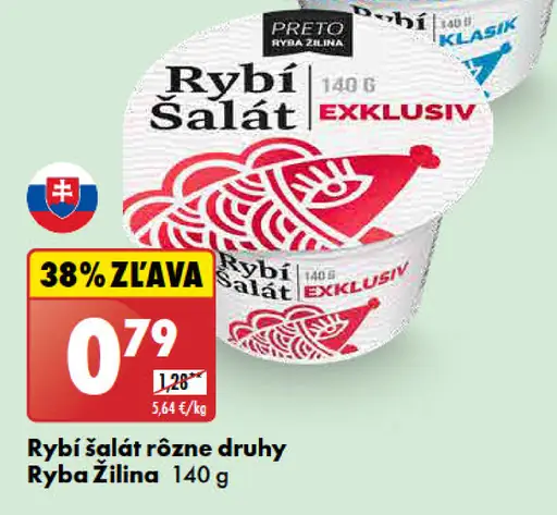 Ryba Žilina rybí šalát pikant