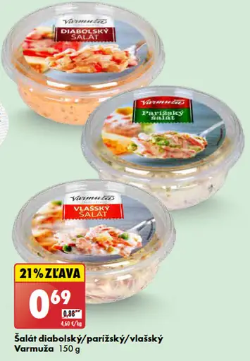 Varmuža šalát diabolský/parišský/vlašský