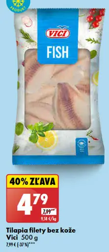 Vici Tilapia filety bez kože