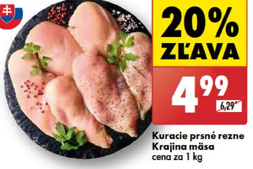 Krajina Kuracie prsia rezne
