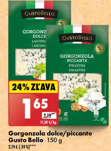 Gusto Bello Gorgonzola dolce/piccante