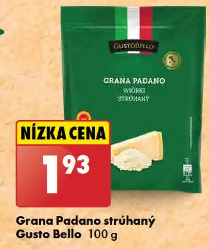 Gusto Bello Grana Padano strúhaný