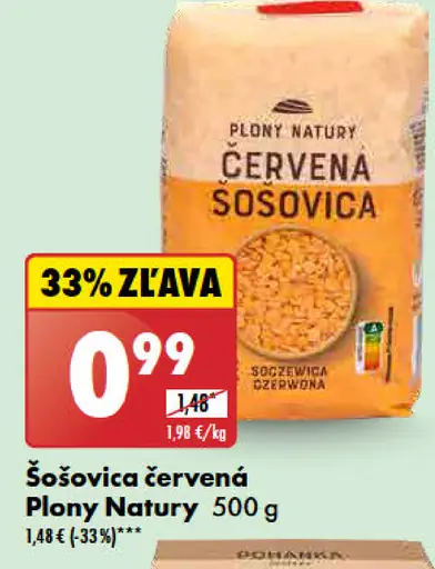 Plony Natury Šošovica červená