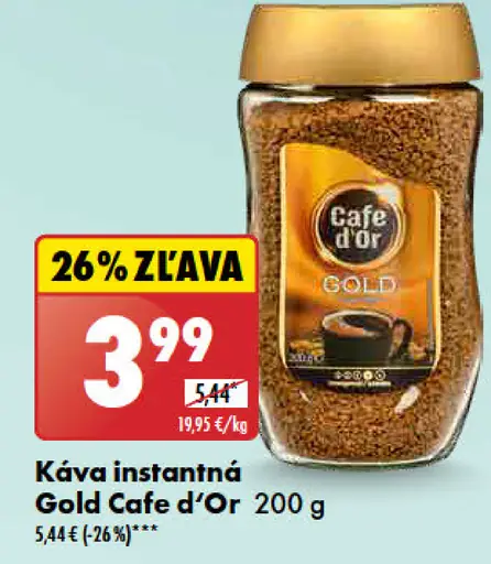 Cafe d'Or Káva instantná Gold