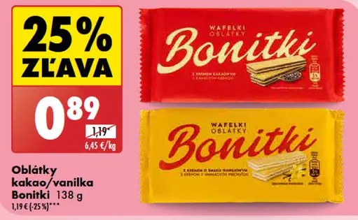 Bonitki Oblátky kakao/vanilka
