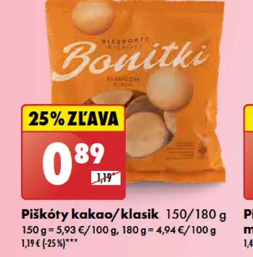 Bonitki Piškóty kakao/klasik