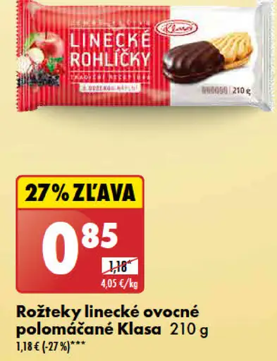 Klasa rožteky linecké ovocné polomáčané