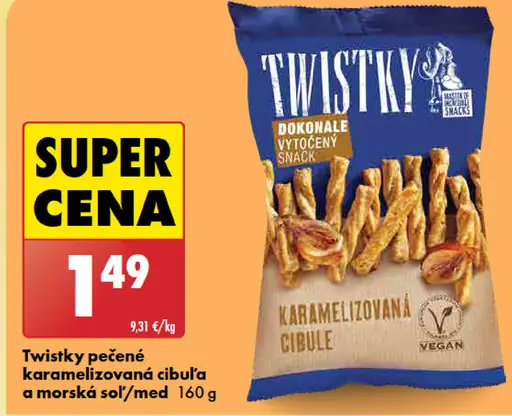 Twistsky pečené karamelizovaná cibuľa