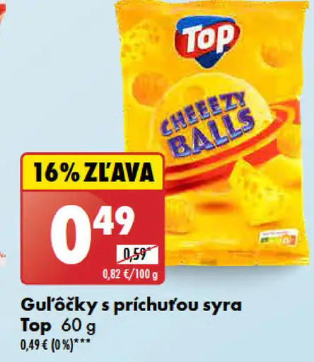 Top Guľôčky s príchuťou syra