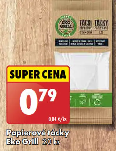 Eko Grill Papierové tácky