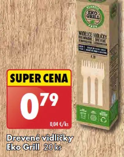 Eko Grill Drevené vidličky