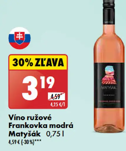 Matyšák Vino ružové Frankovka modrá
