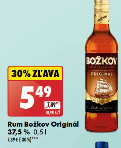 Rum Božkov Originál 37.5%