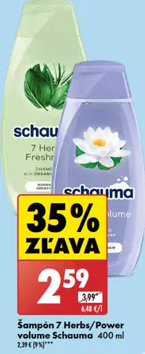 Schauma šampón 7 Herbs/Power volume